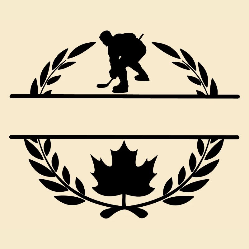 Canada maple leaf Ice hockey laurel wreath