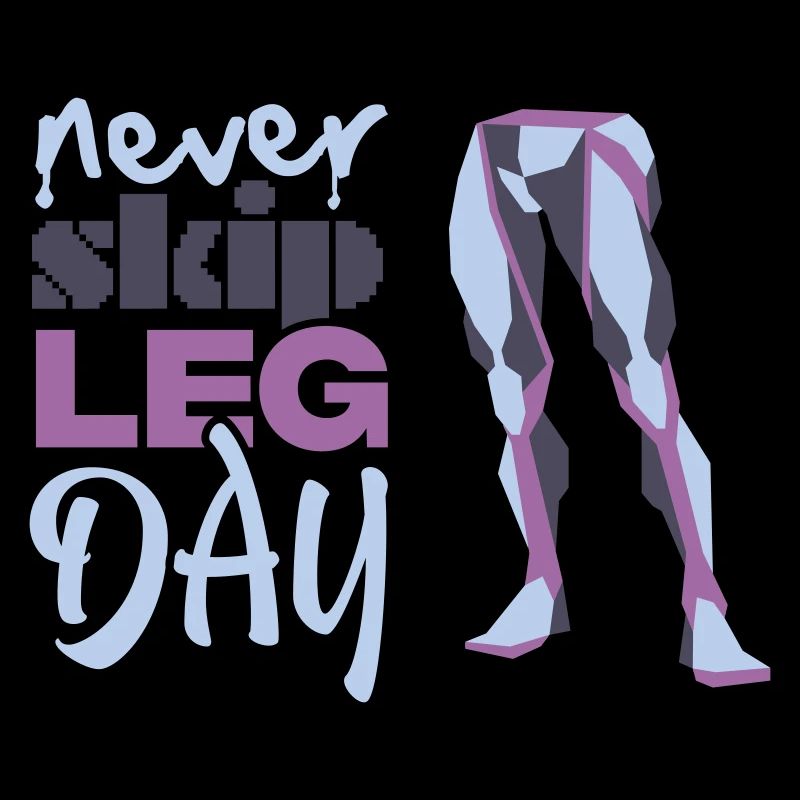 Graphique Never Glid Leg Day