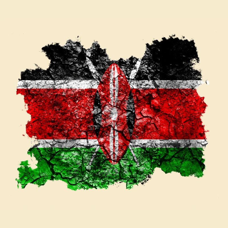 Kenya Drapeau Vintage