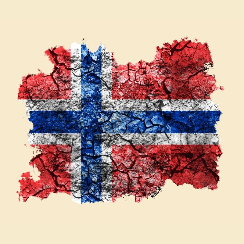 Norvège Drapeau Vintage