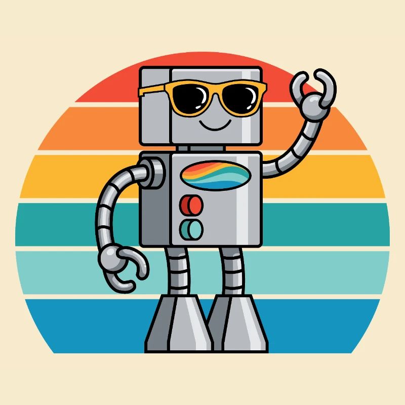 Retro Ki robot for technology lovers & robot fans