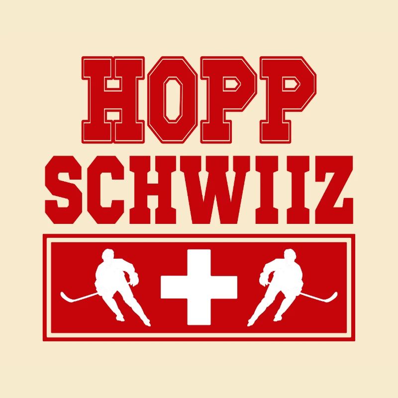 Hopp Schwiiz Eishockey Fan Schweiz Stolz