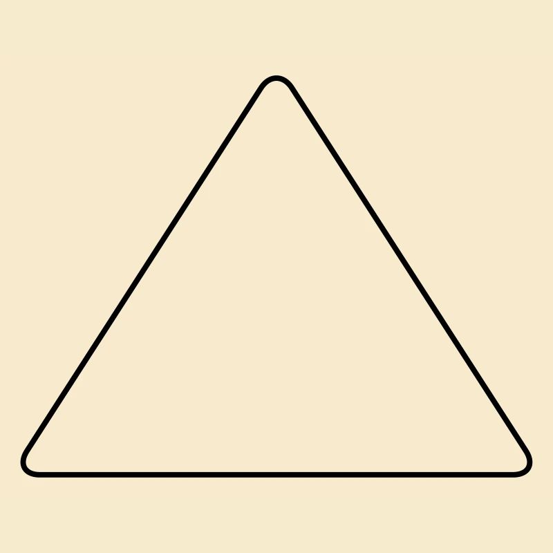 Triangle with rounded corners