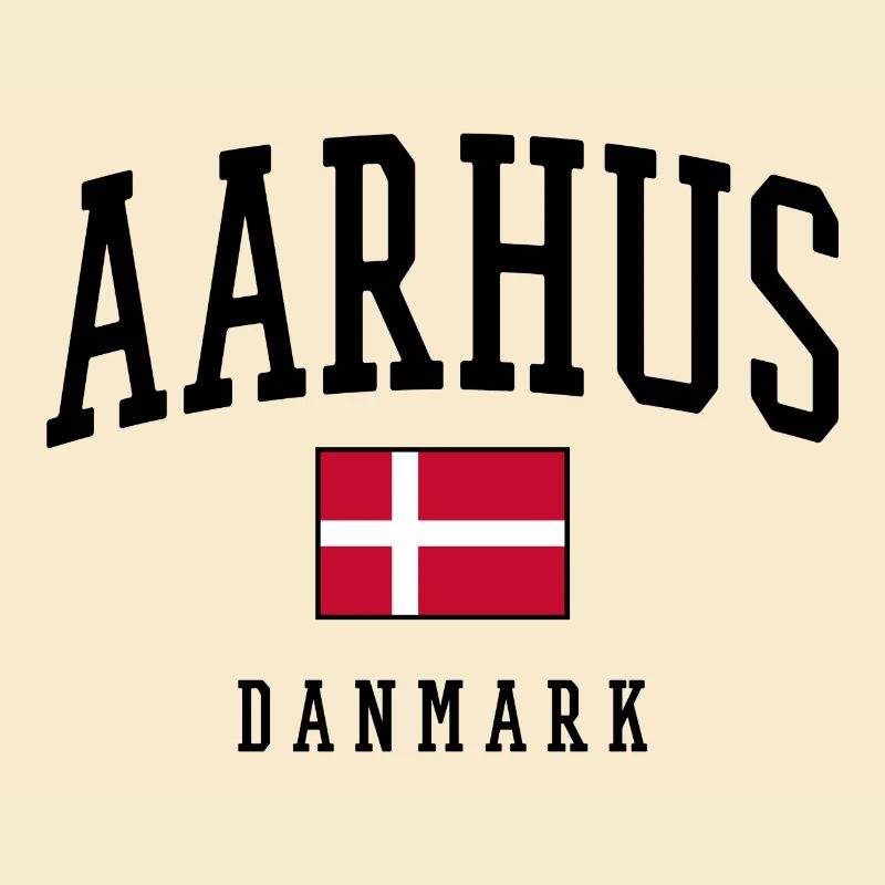 AARHUS DANMARK – Conception du drapeau du Danemark