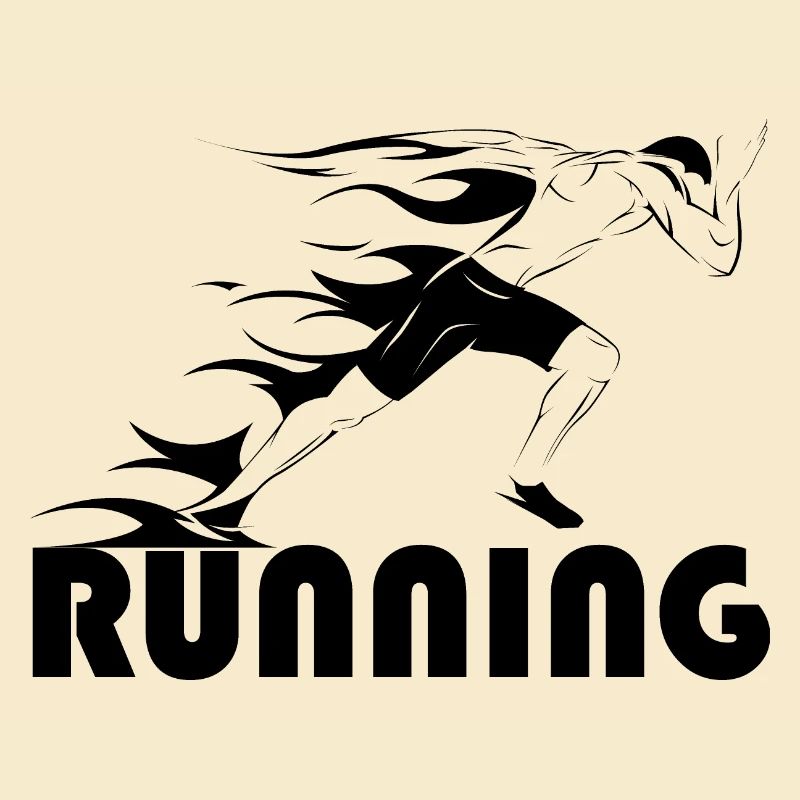 Running Runner Symbol Fire Sprinter Athlète d’athlétisme