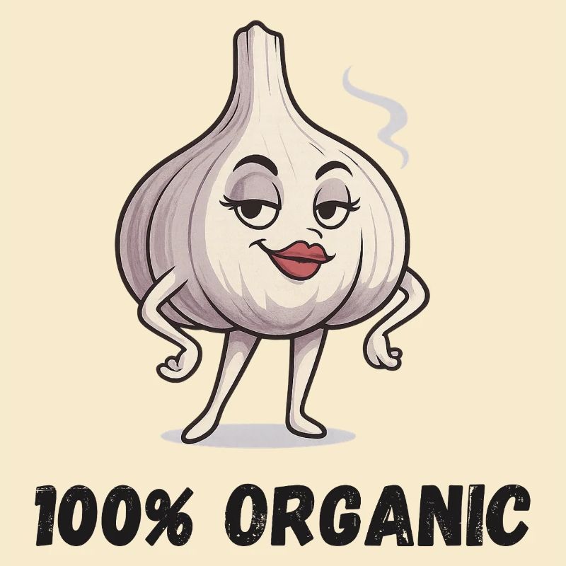 Knoblauch Diva Pose Organic Gemüse Garlic