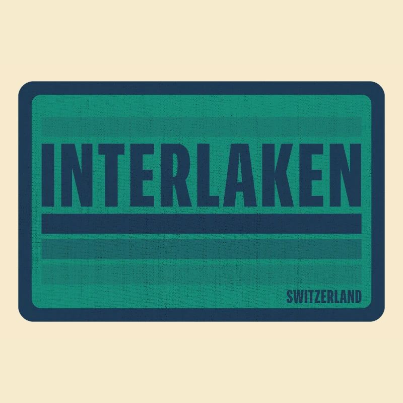 Badge rétro Interlaken