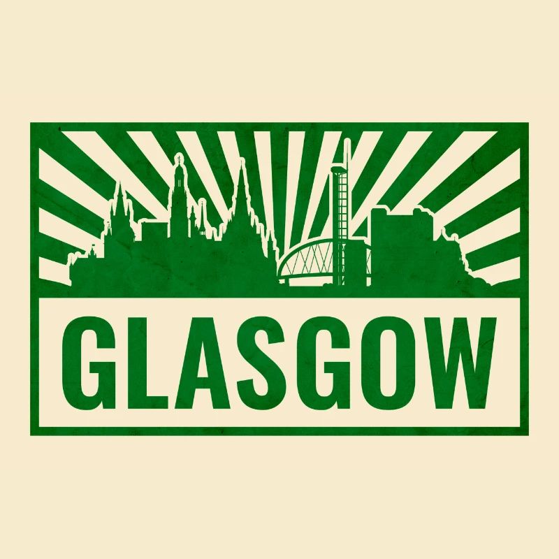 Glasgow Skyline Screen Printing