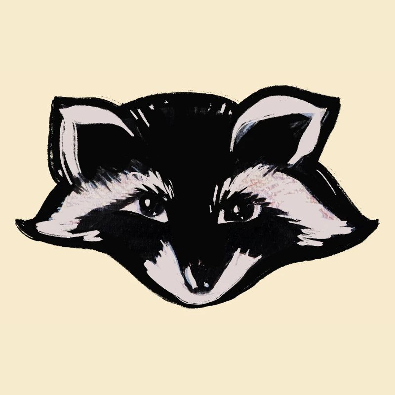 Tête de raton laveur de minuit