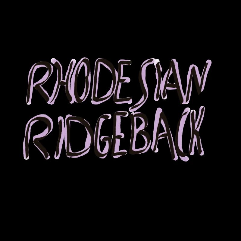 Rhodesian Ridgeback SchriftzugDesign