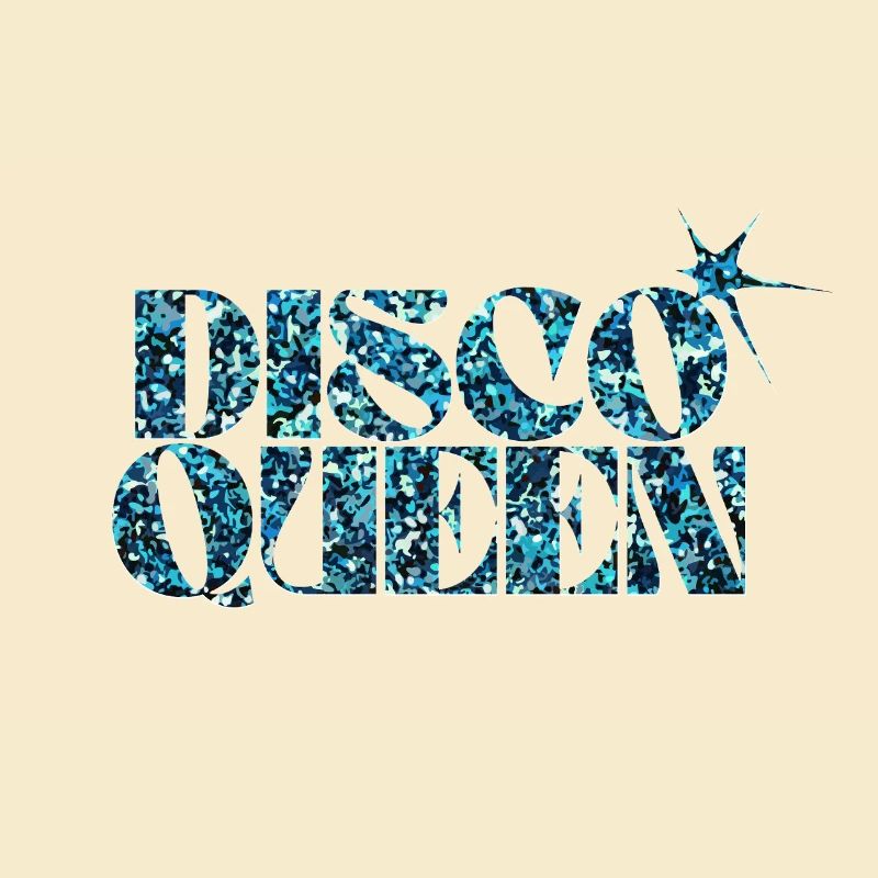 Disco Glitter Bulle Design graphique