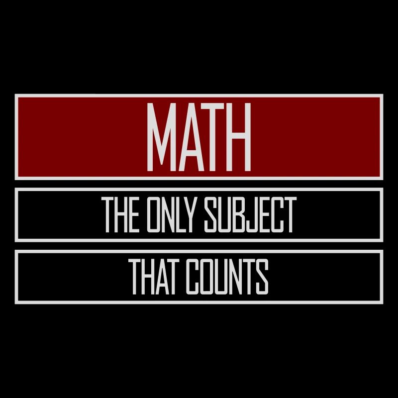 Les mathématiques La seule matière qui compte Nerd Mathe Logo