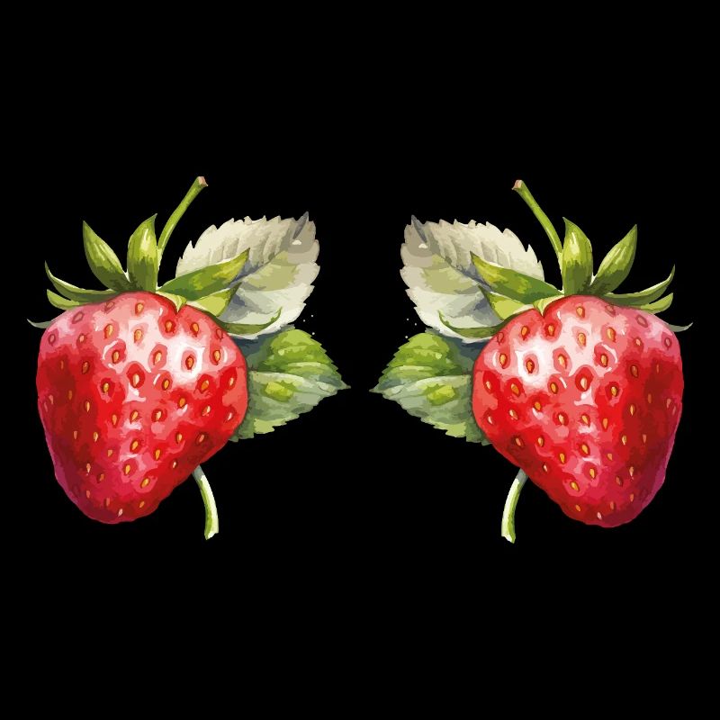Erdbeeren Aquarell