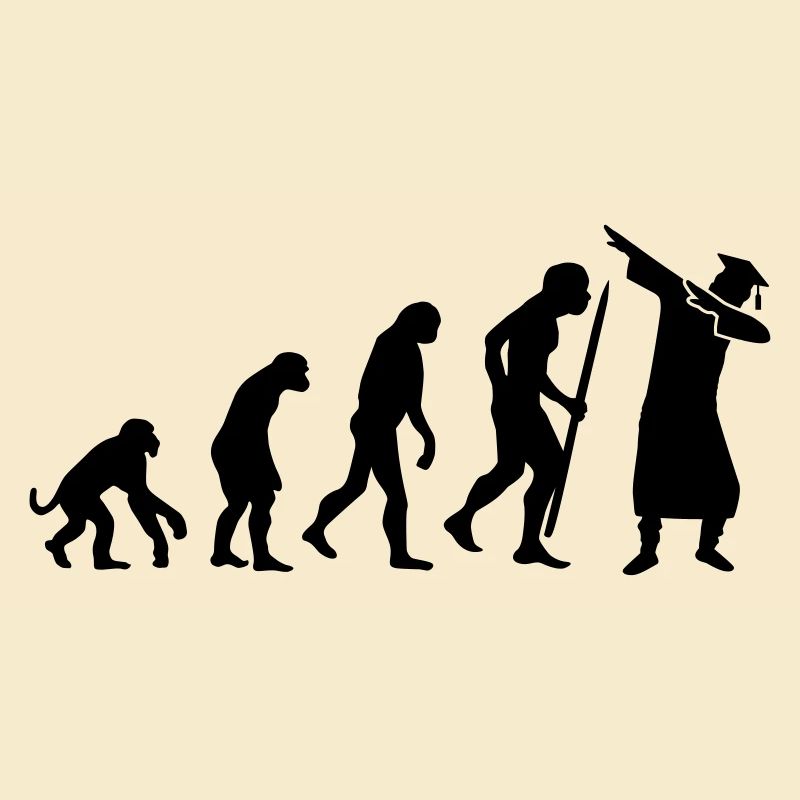 Evolution dab dabbing graduation college student