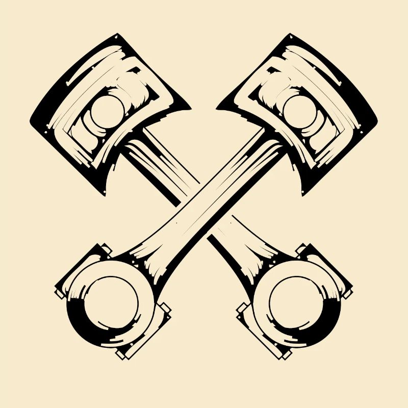Car - Piston - Workshop - Engine - Garage