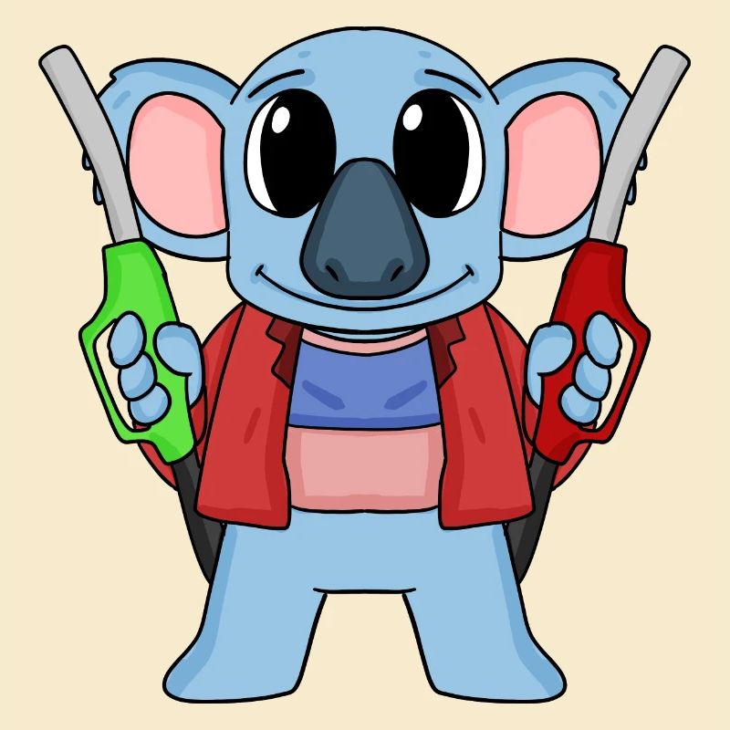Tankwart Koala Tankstelle