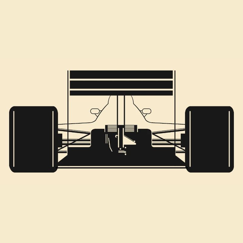Voiture de formule arrière Voitures de course Symbole de course