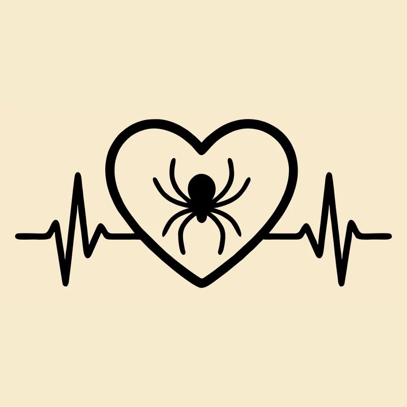 Spinne Halloween Herz