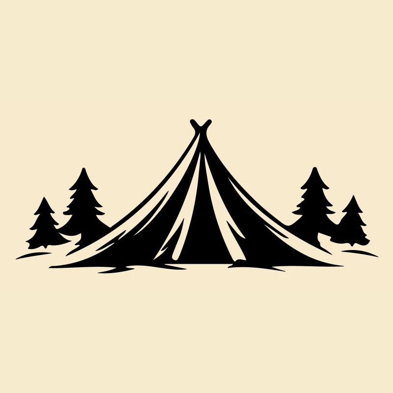 Camping Tent Nature Icon