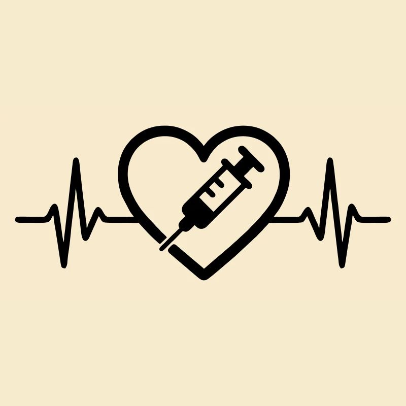 Herz + Krankenpfleger / Krankenschwester – Super 