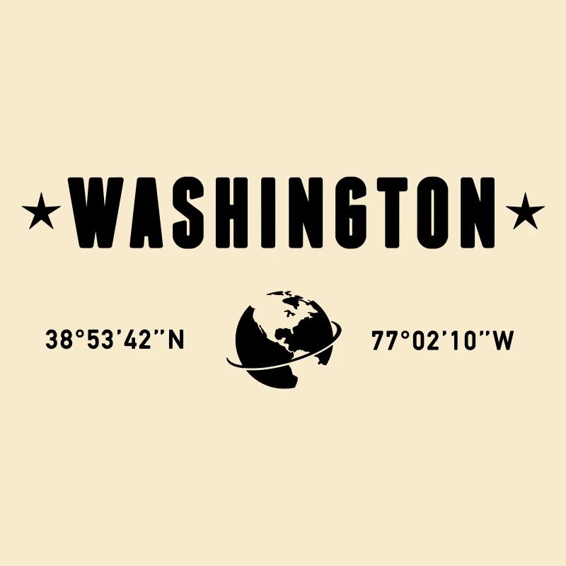 Washington DC Coordonnées de la planète Terre