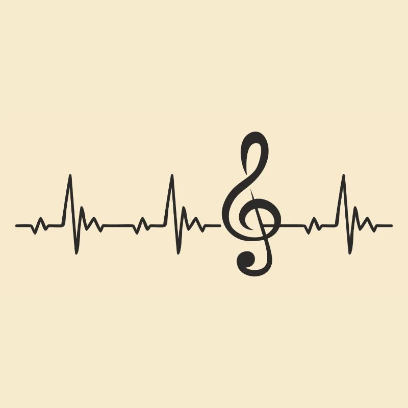 Clef Treble Clef Heartbeat Pulse ECG