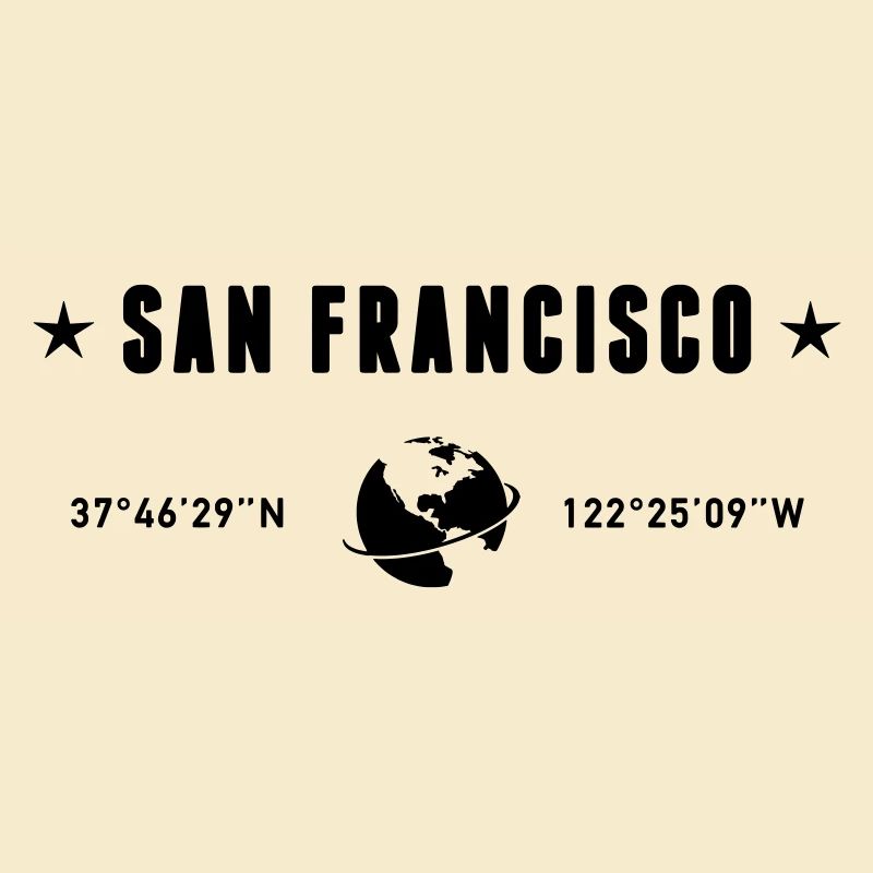 San Francisco Coordinates Planet Earth