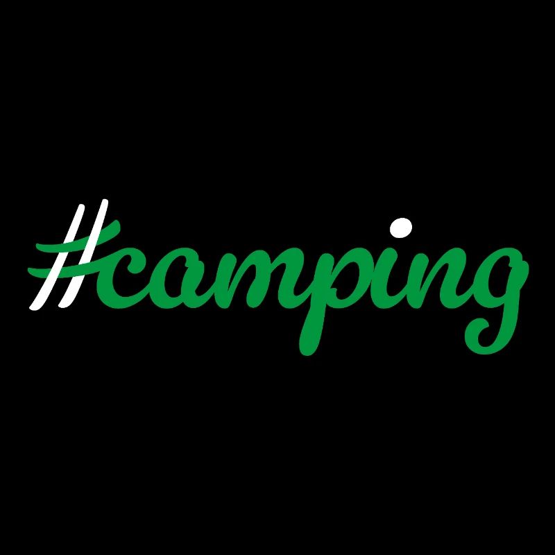 Camping Hashtag Camper Van Life Campingplatz Fan