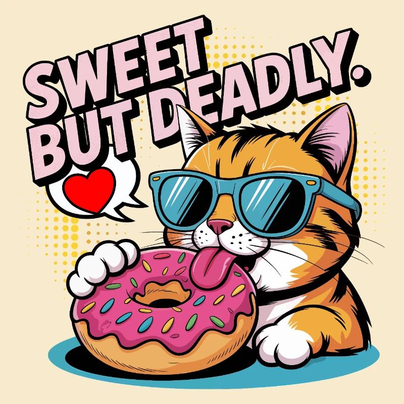 Conception de beignets pour chat doux mais mortel
