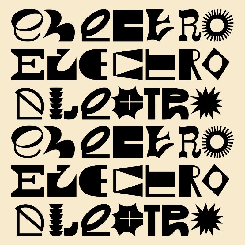 Conception de logo typographique de musique électro
