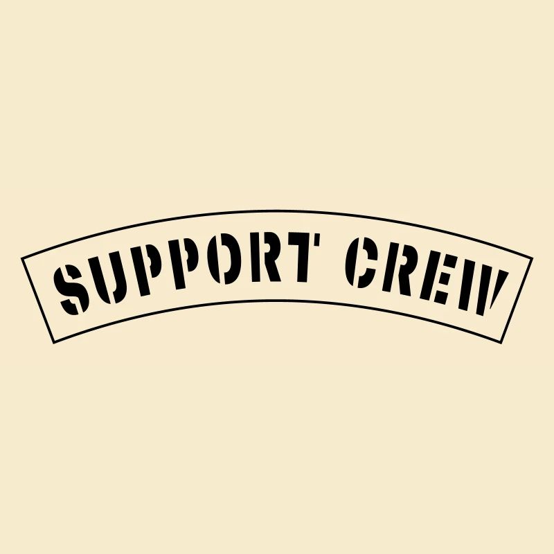 Patch de style équipage de soutien