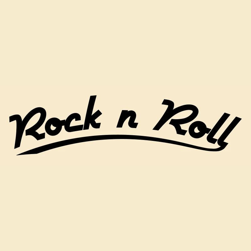 rock n roll design retro vintage style