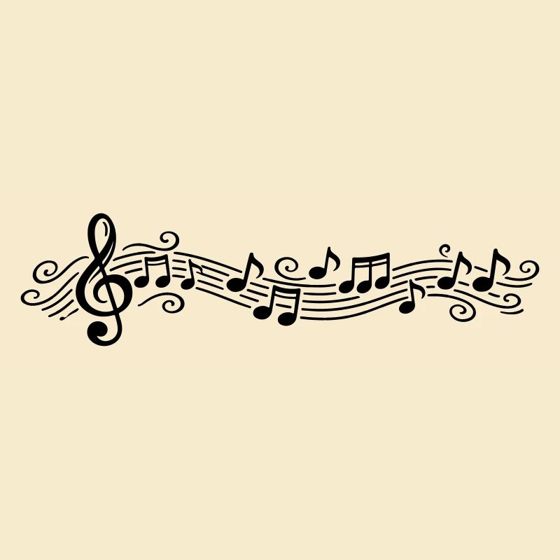 Notes musicales Clés de mélodie