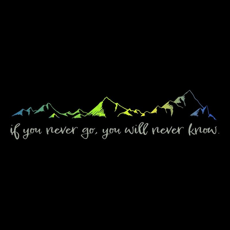 never go, never know