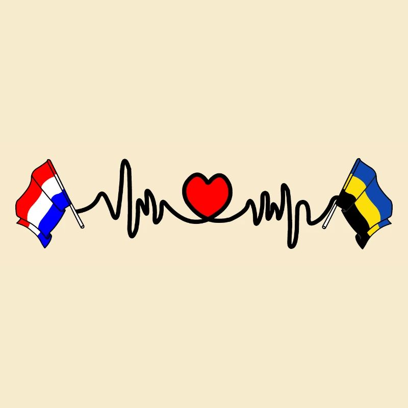 Cardio coeur Drapeau Pays-Bas, drapeau Gueldre