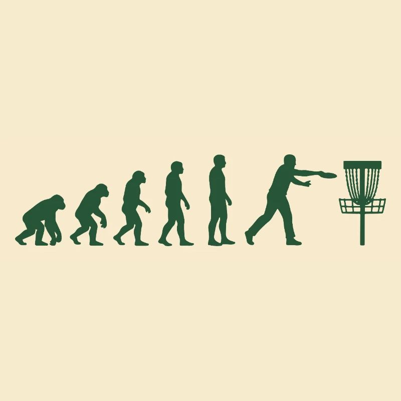 Disc Golf Evolution Drôle de Disc Golfeur Flying Disc