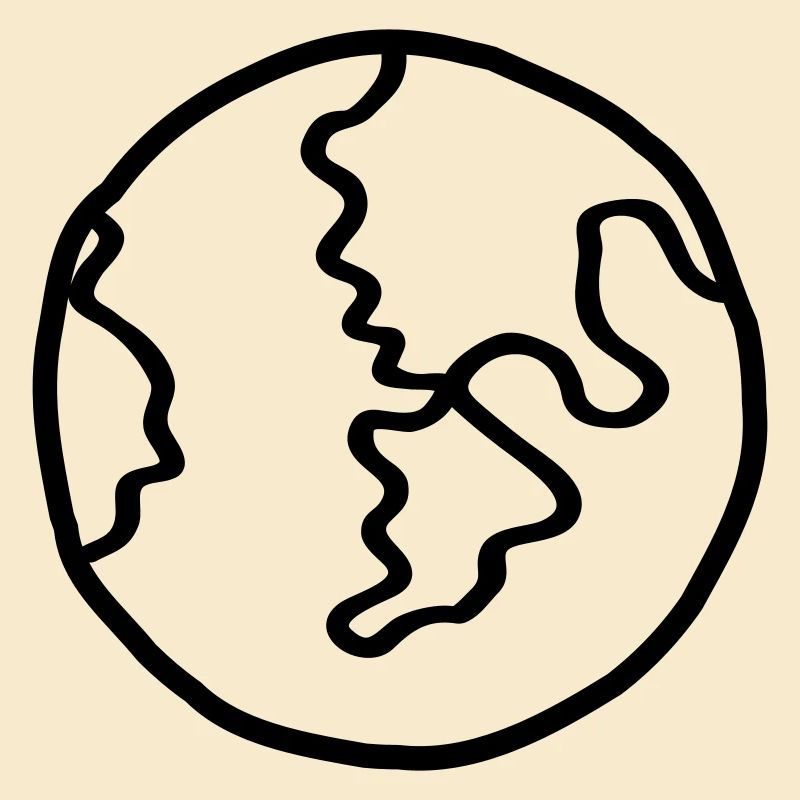 Planet Earth Space Doodle