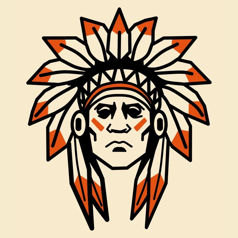 Chef autochtone Apache indien