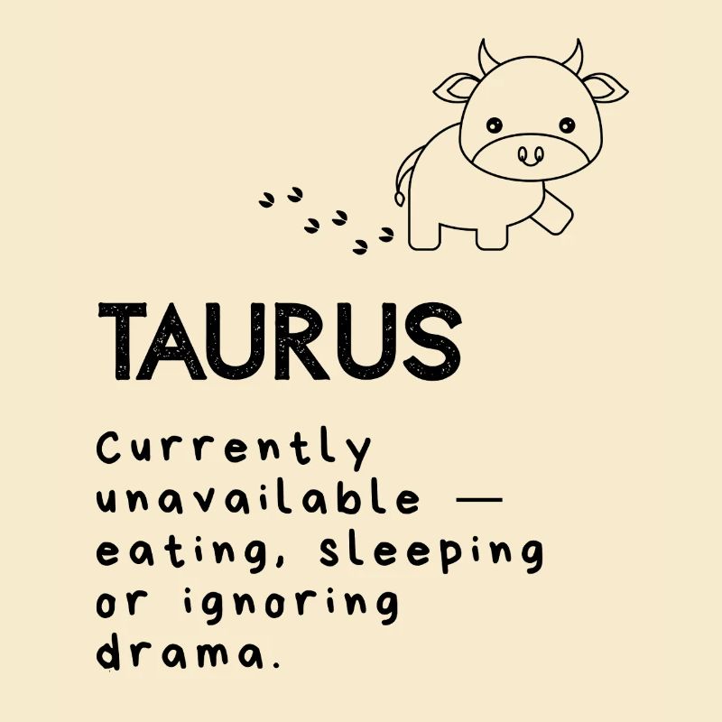 Dessin animé mignon du Taureau - Mode sieste activé
