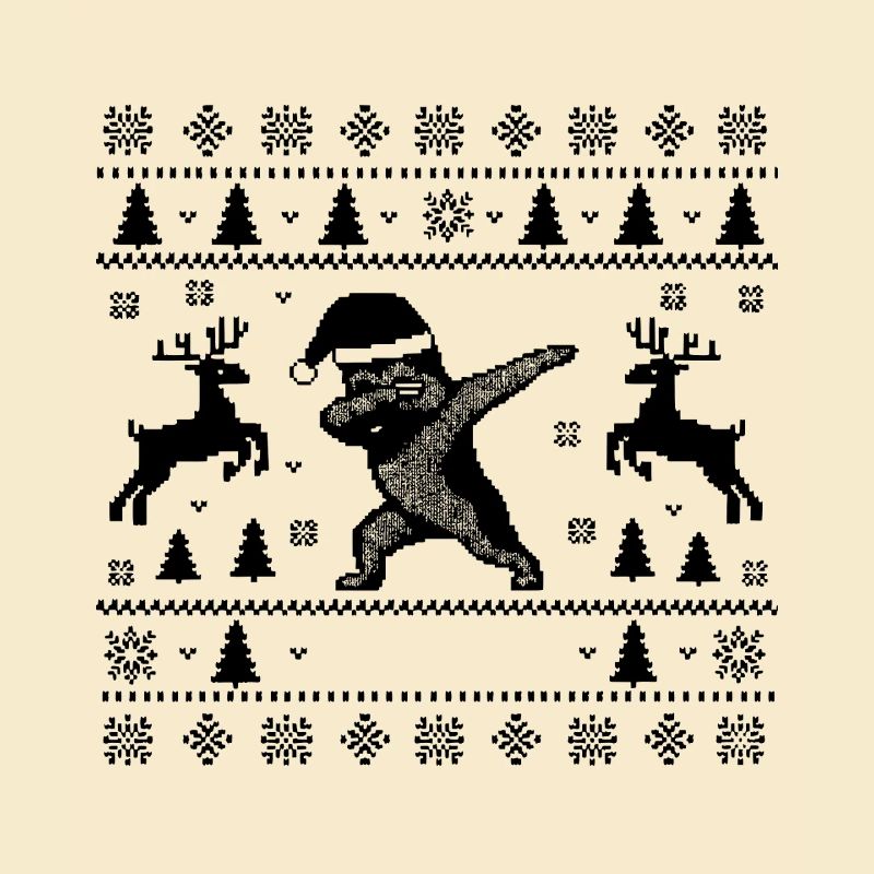 Dabbing Deutscher Schäferhund Weihnachtsmann