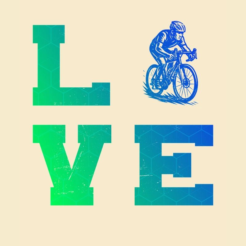 Message clair sur le vélo de route