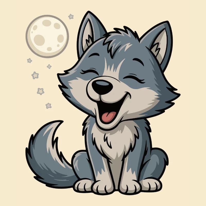 Moonlight Wolf Cuddle