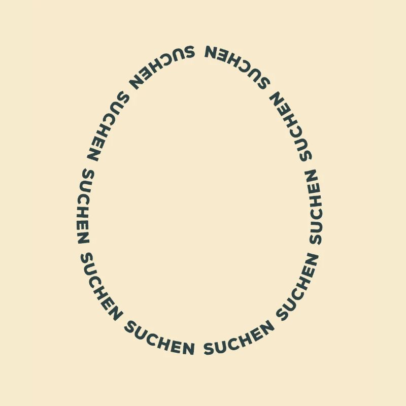 Happy Easter - Easter Egg Search - Typography