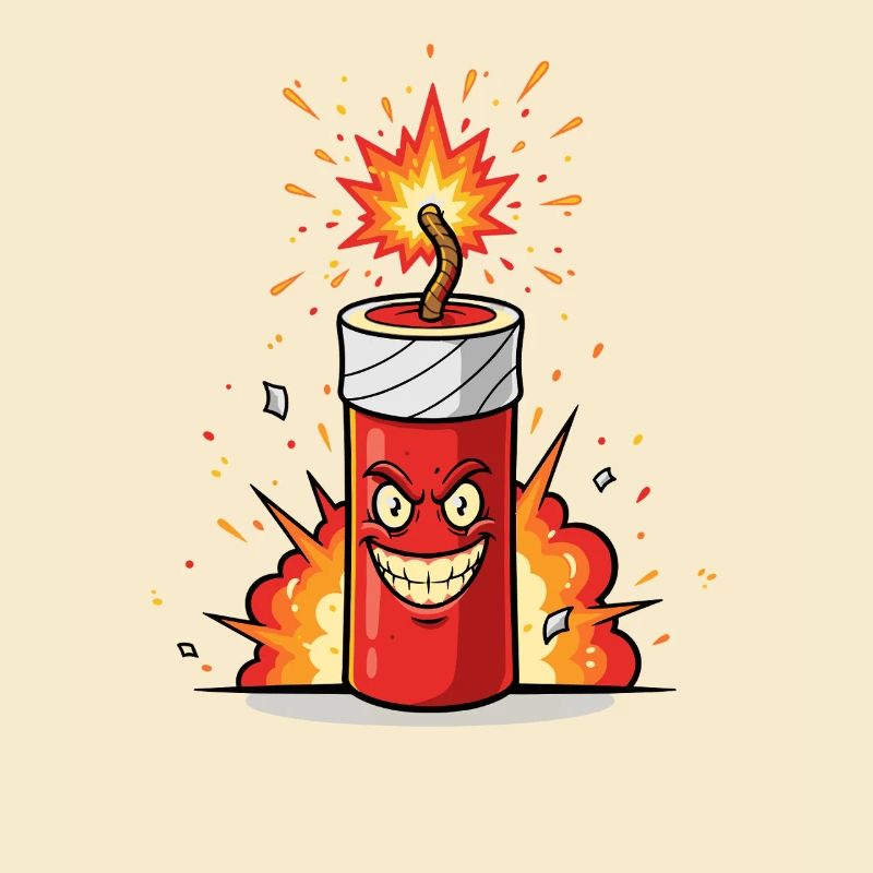 Angry Firecracker Comic