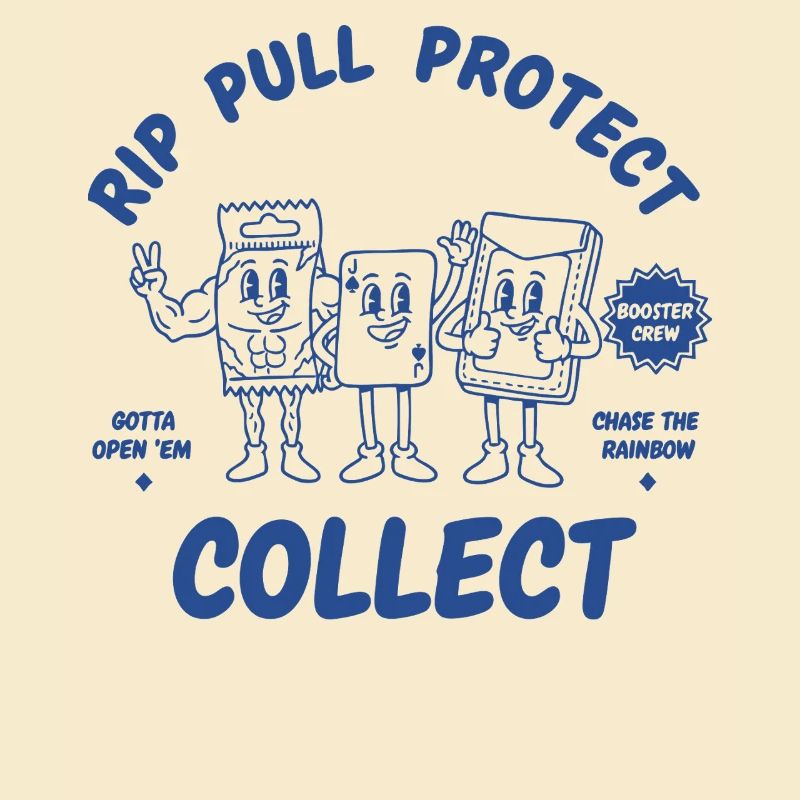 Rip Pull Protect Collect Trading Card Booster Crew