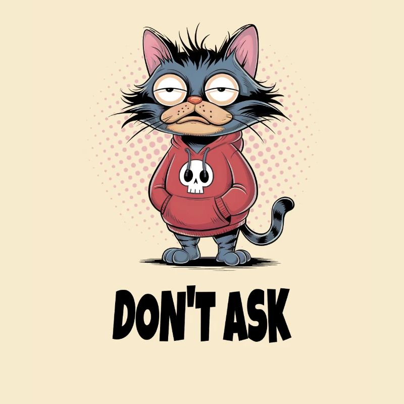 Ne demandez pas au chat – Drôle de phrase de chat
