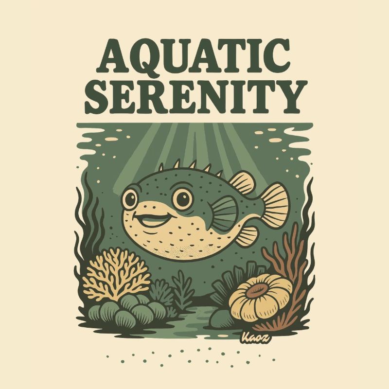Aquatic Serenity Puffer Fish