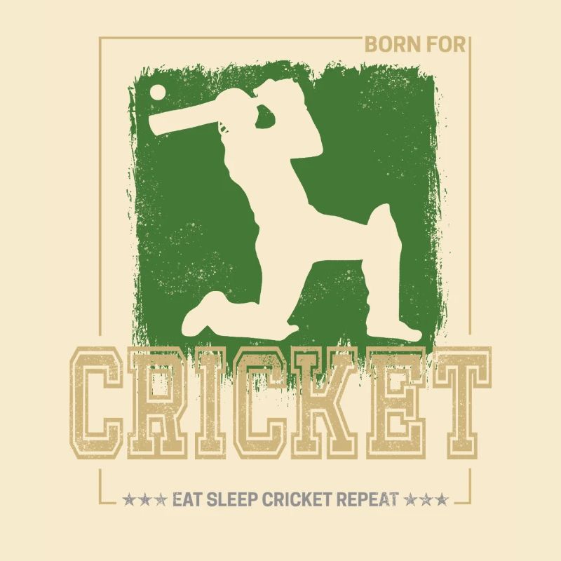 Cricket Batsman Design for Pitcher or Coach