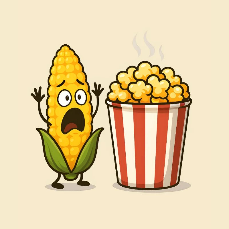 Schockiertes Mais-Popcorn
