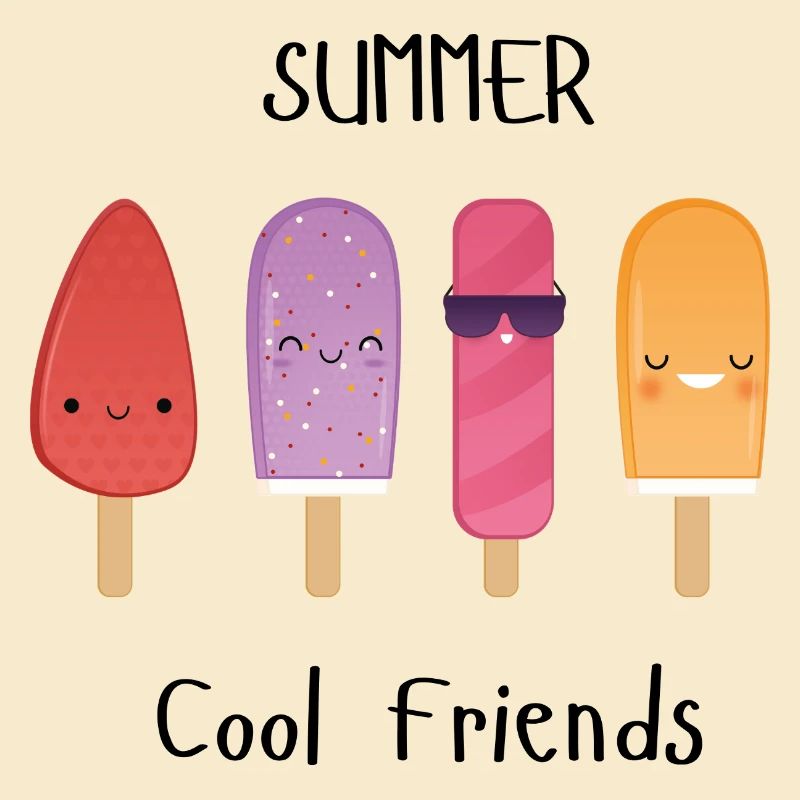 Sommer-coole Freunde